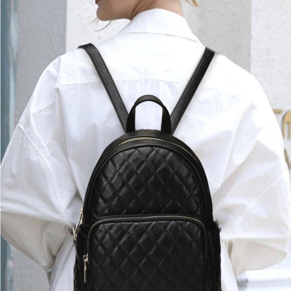 Quilted Mini Backpack for Women - Picture 3 of 8